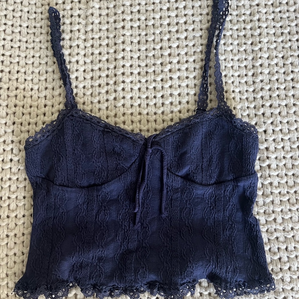 Edikted Navy Lace Tank